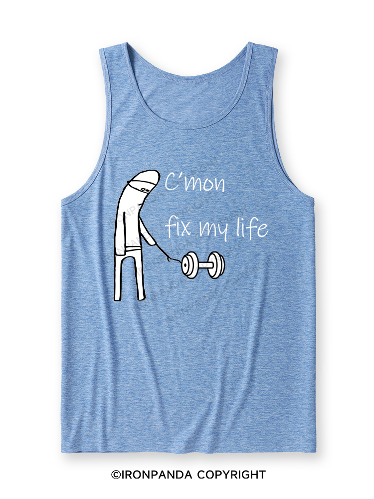 c‘mon fix my life Washed Ultra Soft Heather Tank