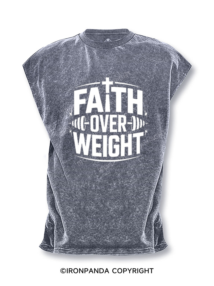 Faith Over Weight Cut Off Tank