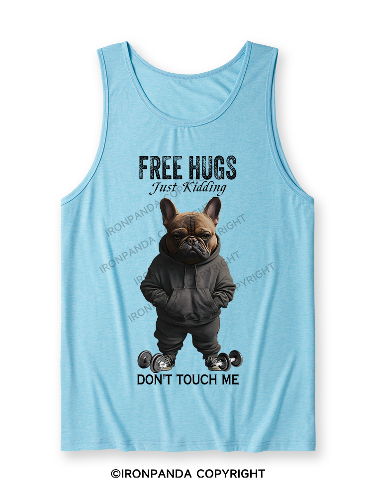 free hugs bulldog Ultra Soft Heather Tank