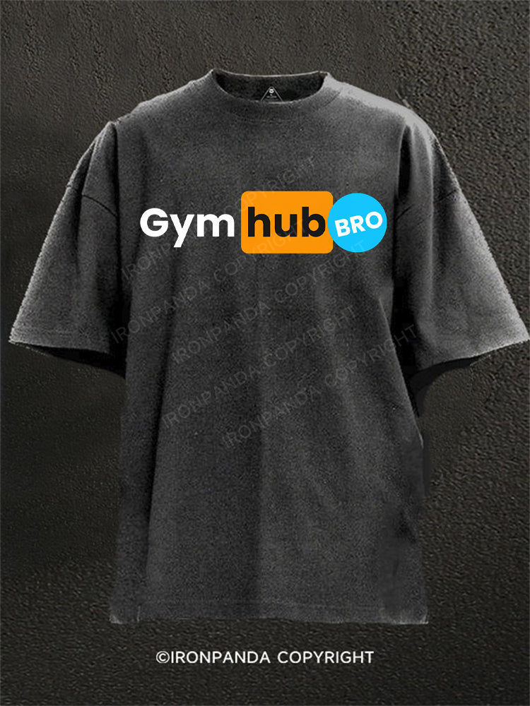 Gym Hub Bro Washed Gym Shirt