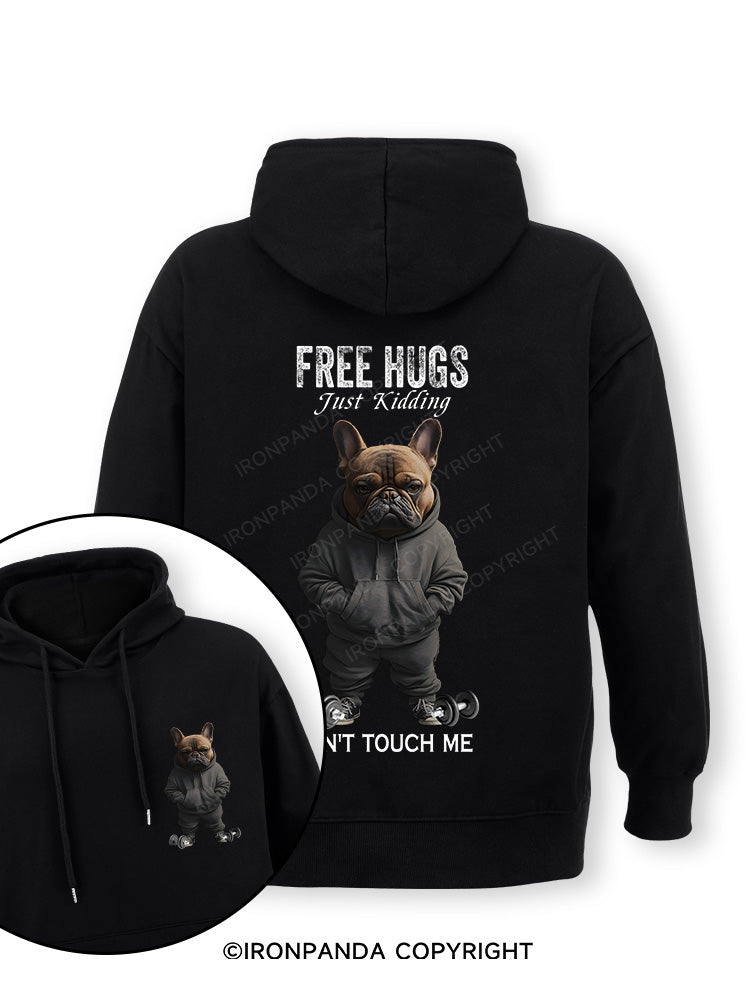 free hugs bulldog Double-Sided Printed Classic Gym Hoodie