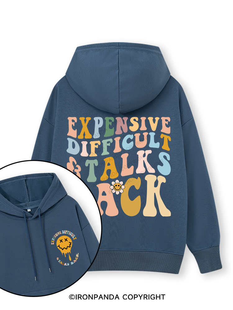 Expensive Difficult And Talks Back Double-Sided Printed Classic Gym Hoodie