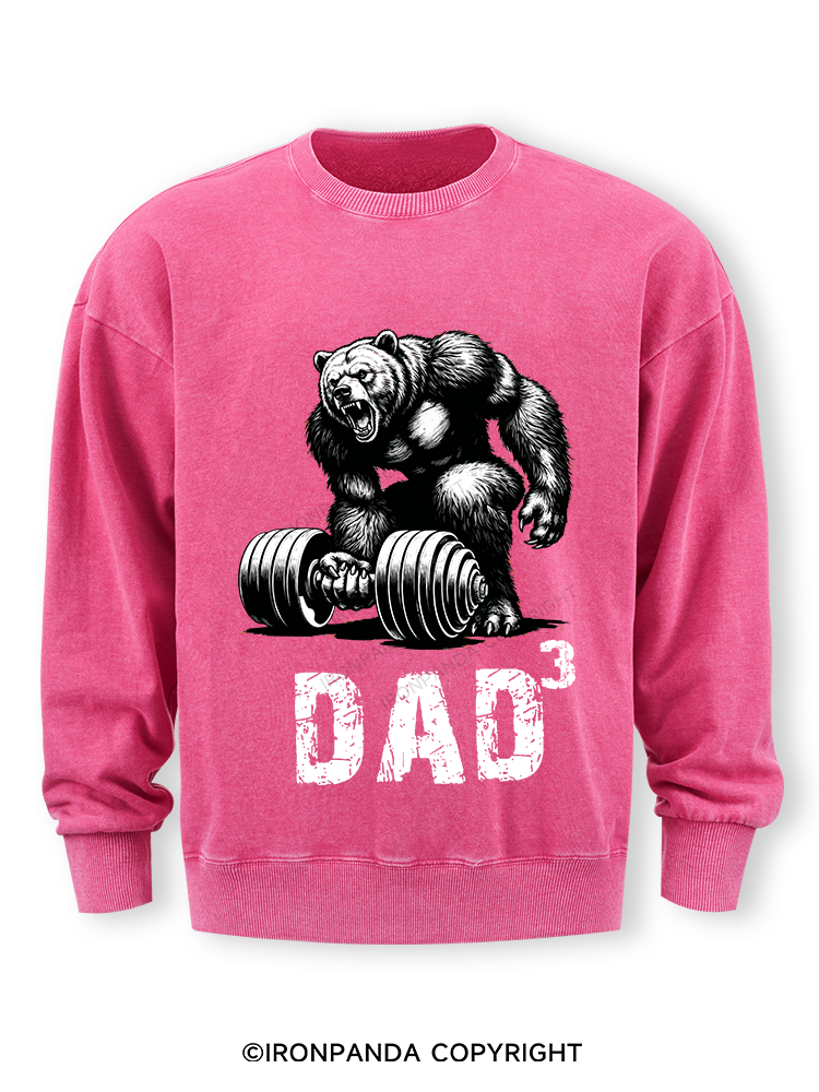Dad Bear Washed Sweatshirt