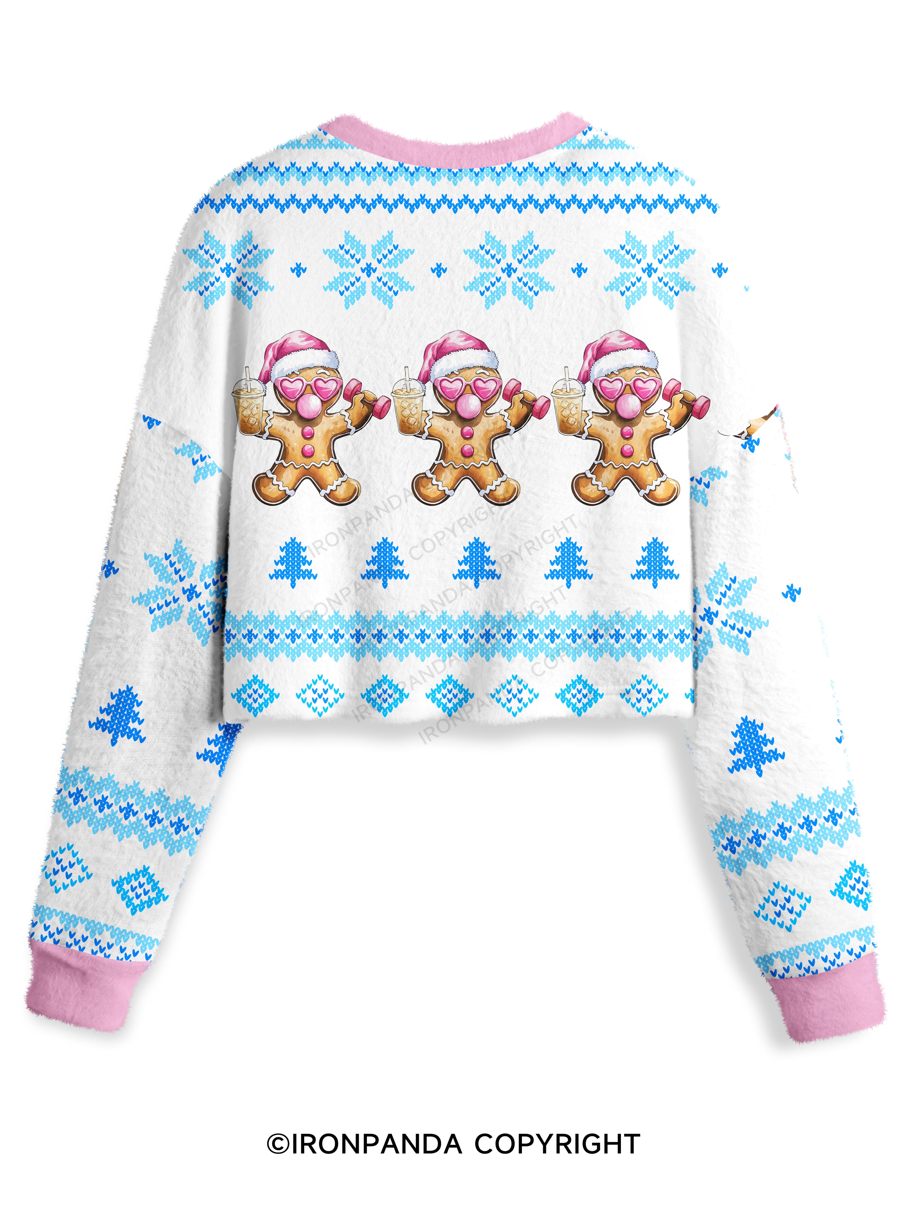 Fit Gingerbread Crop Ugly Sweater
