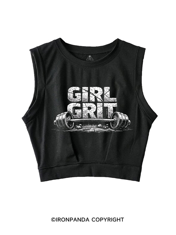 GIRL GRIT SLEEVELESS CROP TOPS