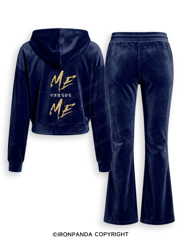 ME VERSUS ME Velvet Tracksuit Set