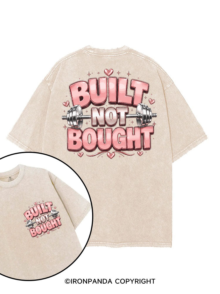 BUILT NOT BOUGHT POSITIVE GYM printed Gym Shirt