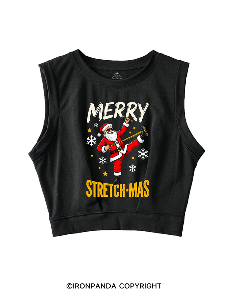 Merry Stretchmas SLEEVELESS CROP TOPS