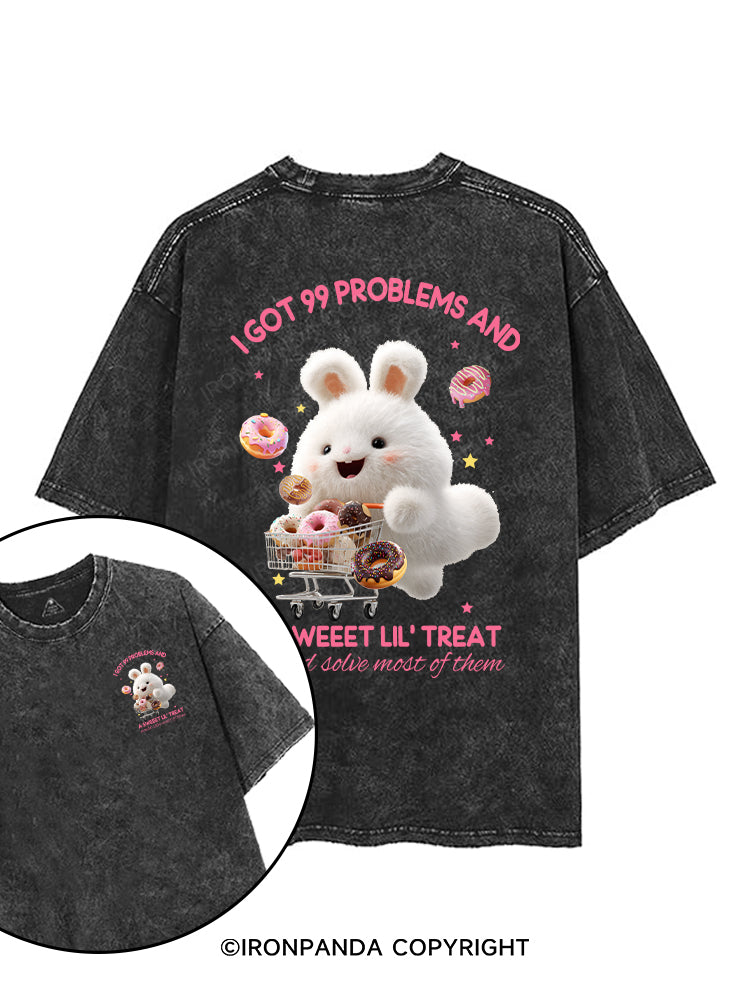 i got 99 problems and a sweet lil' treat would solve most of them printed Gym Shirt
