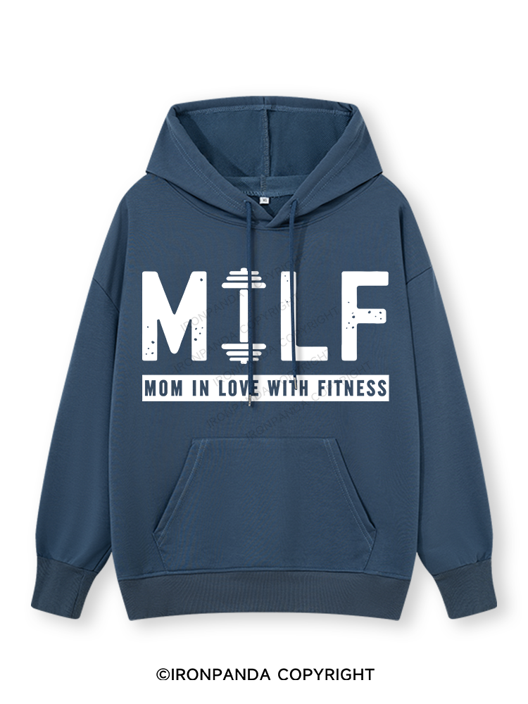 MILF MOM IN LOVE WITH FITNESS Classic Gym Hoodie
