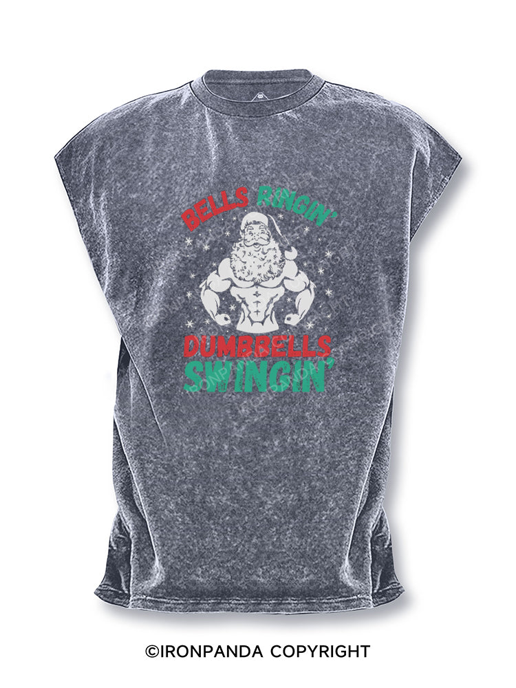 BELLS RINGIN DUMBBELLS SWINGIN Cut Off Tank