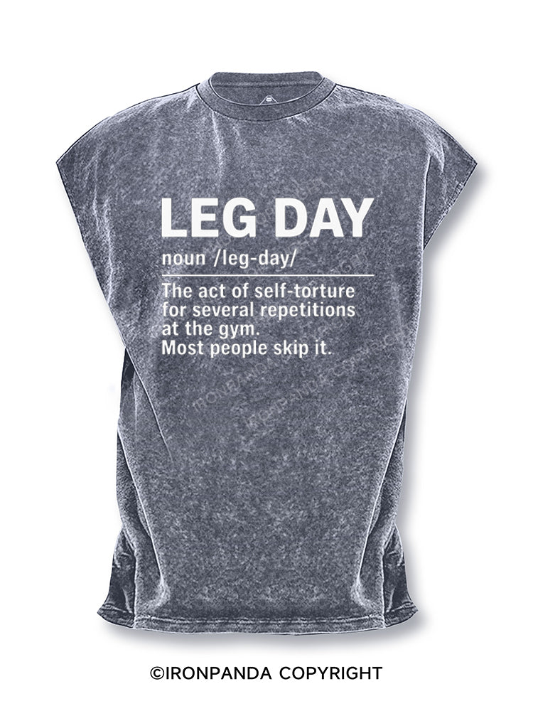 Leg Day Definition Cut Off Tank