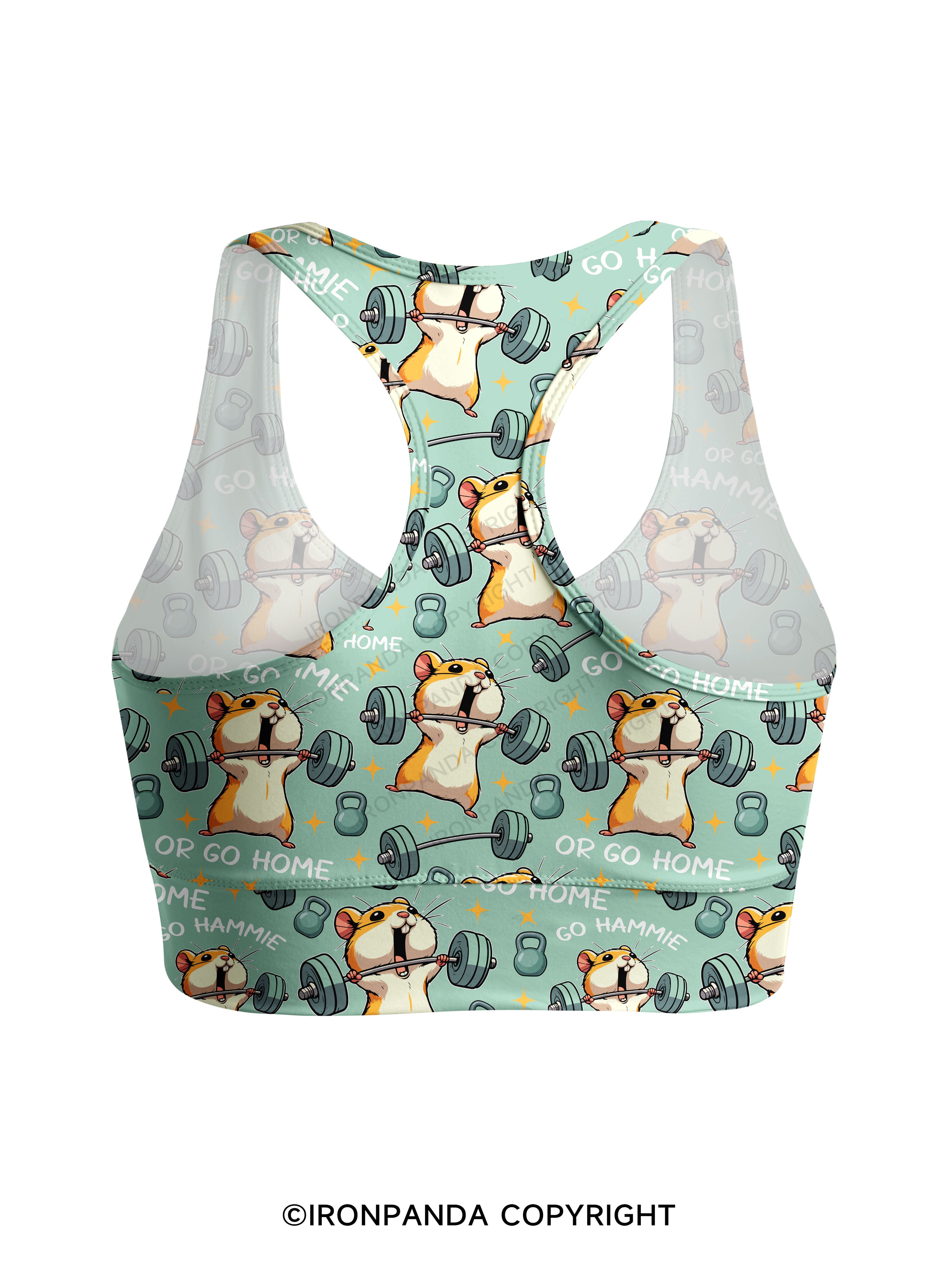 Go hammie or go home! Racerback Sports Bra