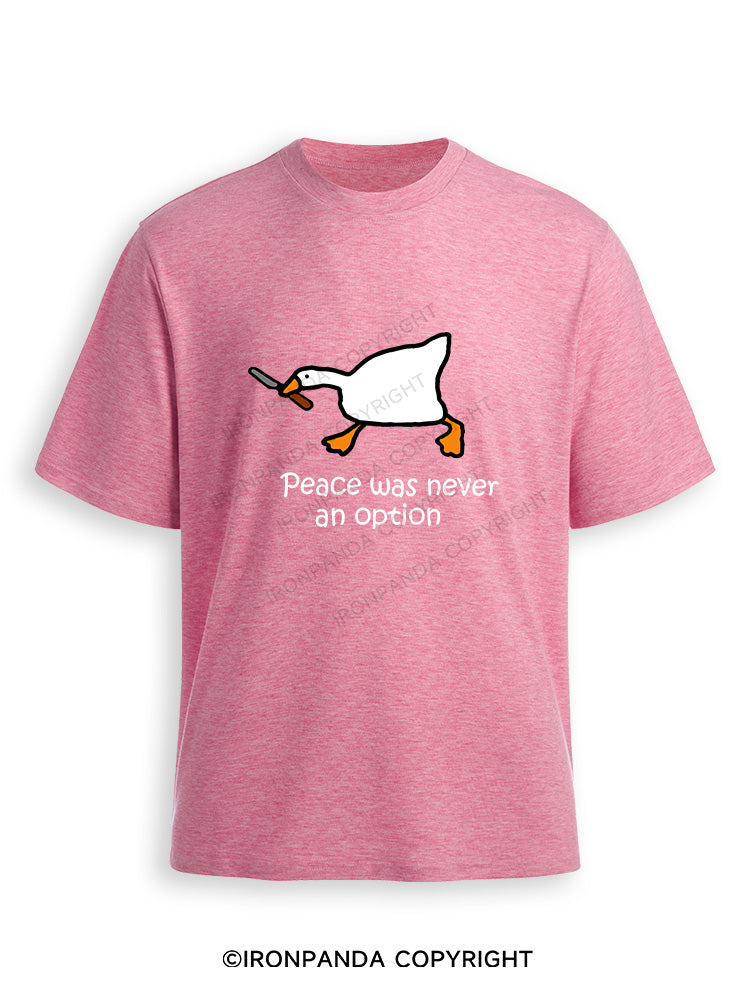 peace was never an option Ultra Soft Heather T-Shirt