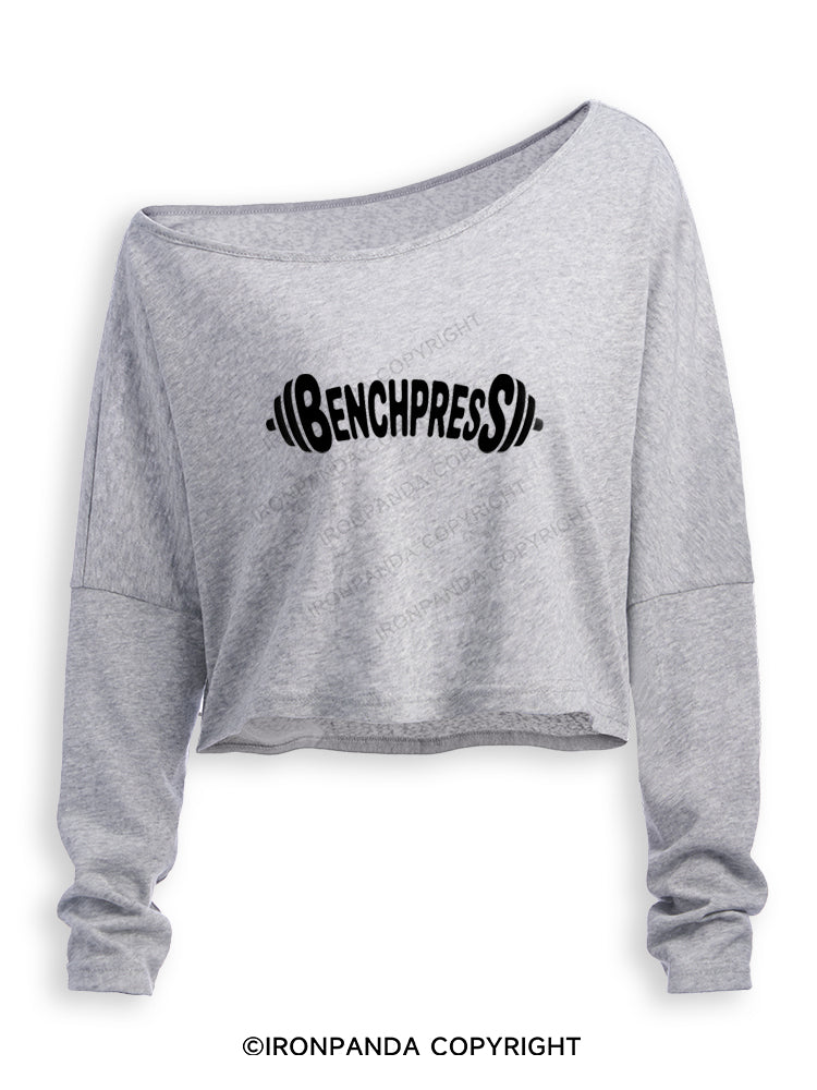 BENCHPRESS Off Shoulder Long Sleeve Crop Top