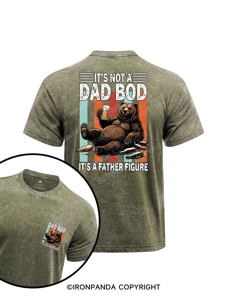 It's Not A Dad Bod printed Washed Gym Shirt