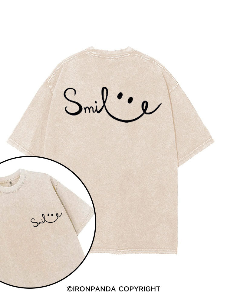 SMILE FUNNY GYM STYLE printed Gym Shirt