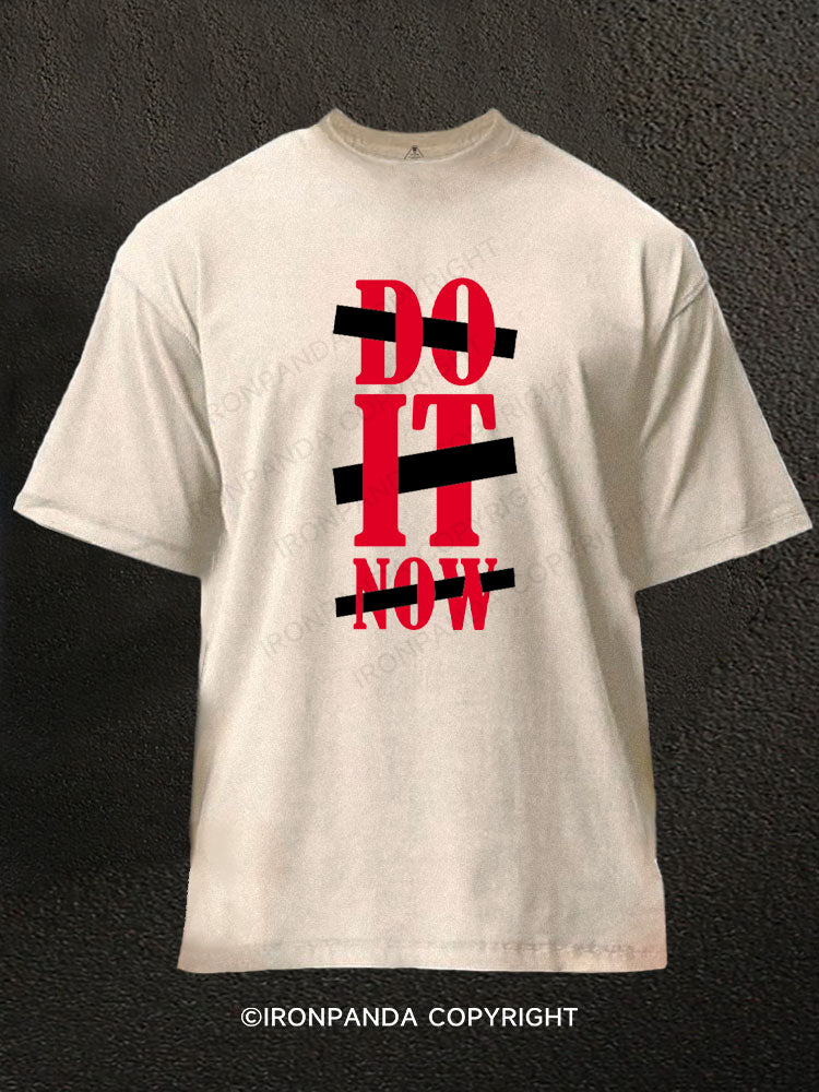 DO IT NOW Washed Gym Shirt