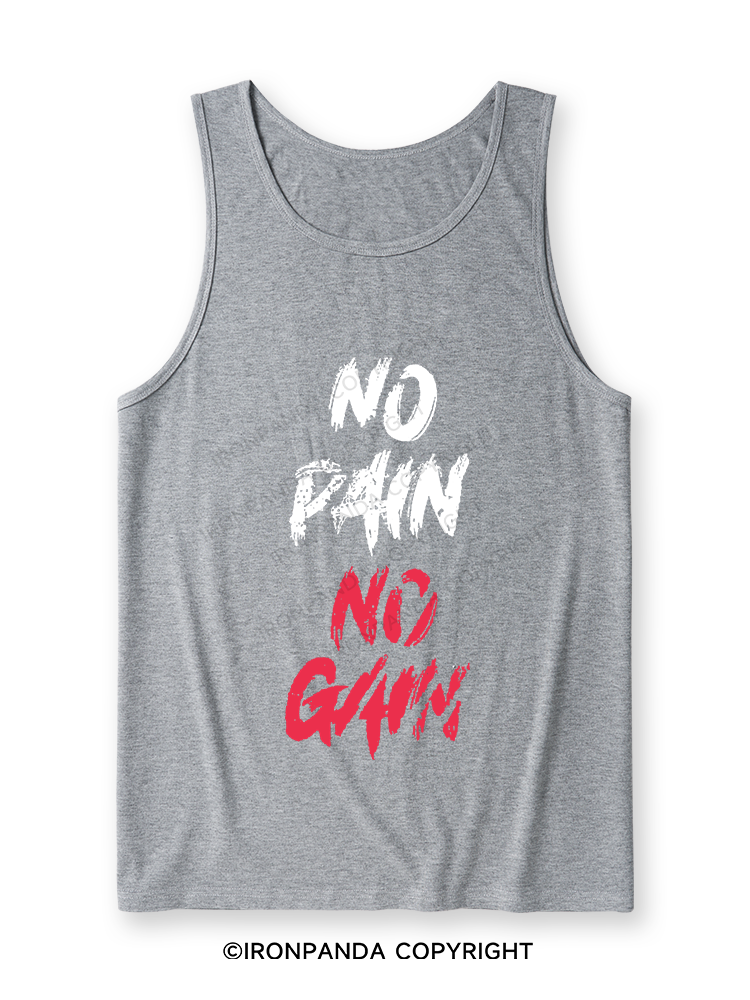 NO PAIN NO GAIN Ultra Soft Heather Tank