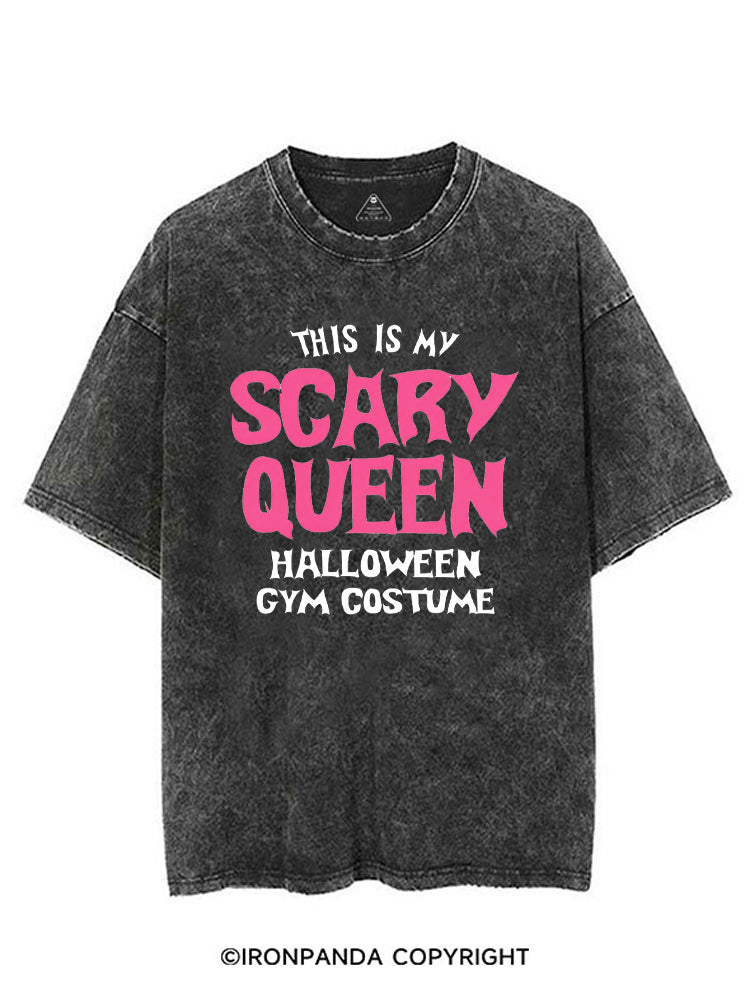 THIS IS MY SCARY QUEEN HALLOWEEN GYM COSTUME VINTAGE GYM SHIRT