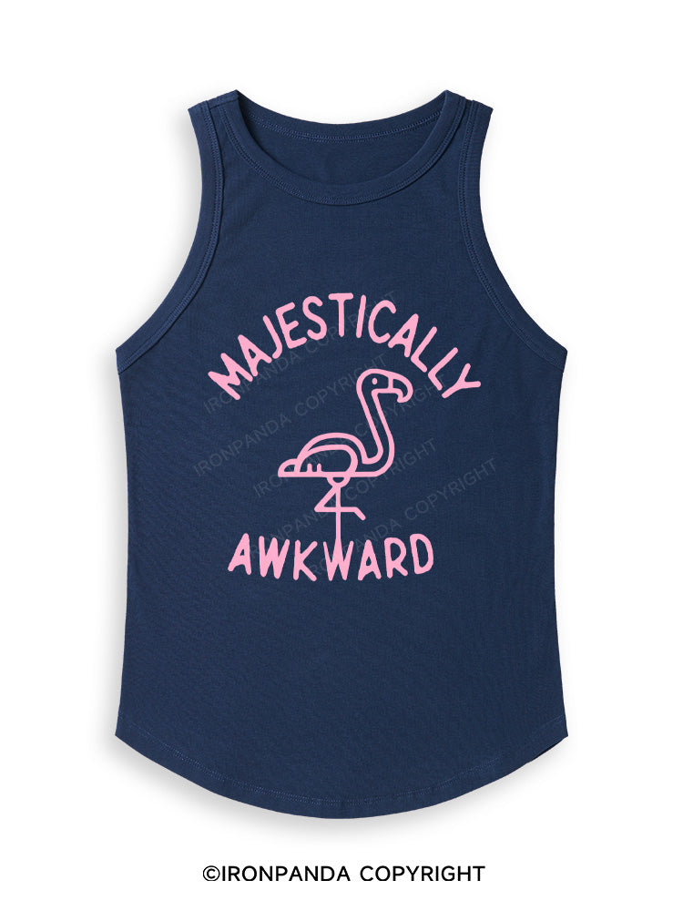 MAJESTICALLY AWKWARD Fitted Tank Top