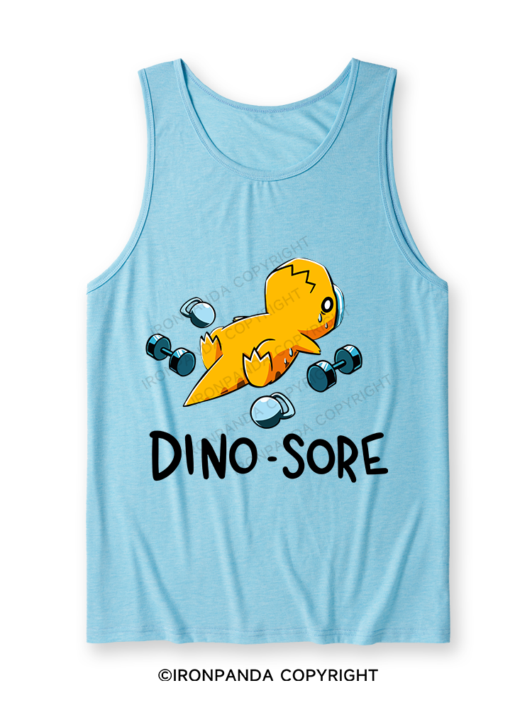 DINO SORE Ultra Soft Heather Tank