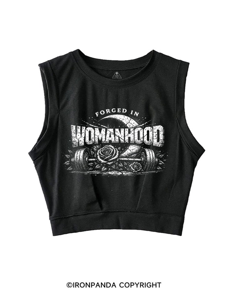 FORGED IN WOMANHOOD SLEEVELESS CROP TOPS