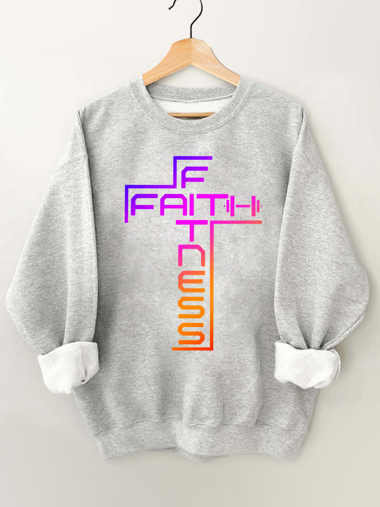 Faith and Fitness Gym Sweatshirt