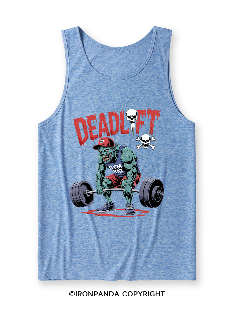 Zombie Funny Deadlift Ultra Soft Heather Tank