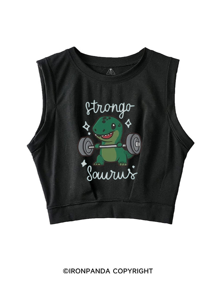 STRONGOSAURUS SLEEVELESS CROP TOPS