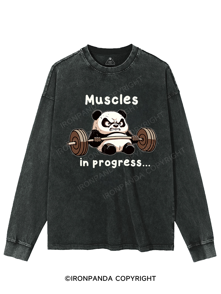 muscles in progress Washed Sweatshirt
