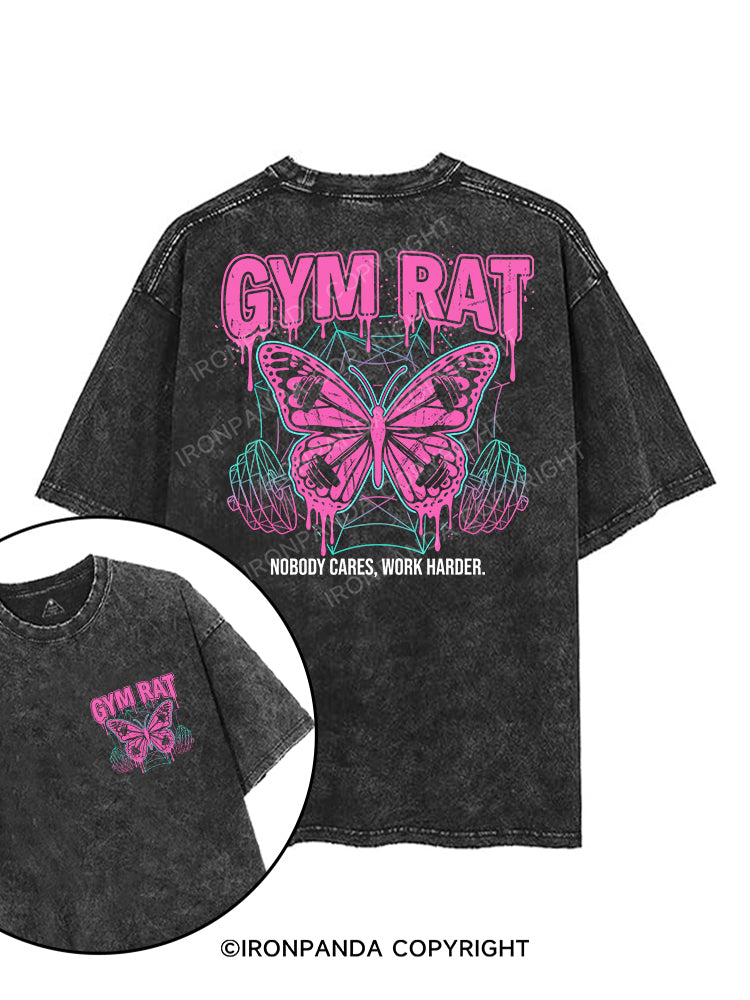 GYM RAT printed Gym Shirt