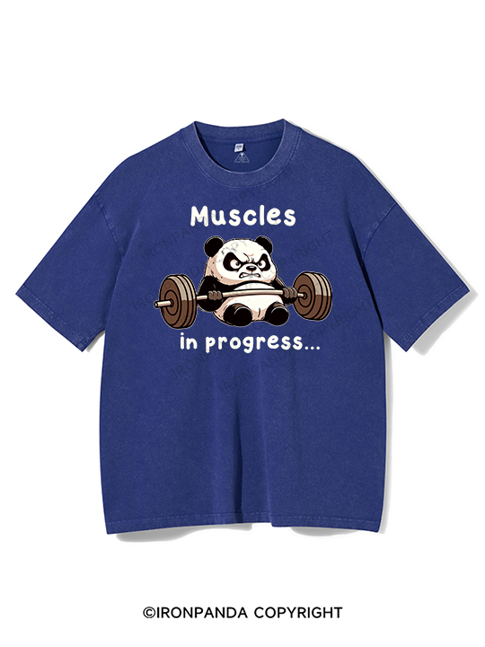 muscles in progress Washed Gym Shirt