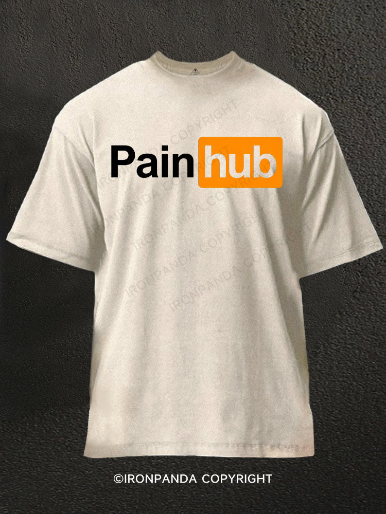 Pain Hub Washed Gym Shirt