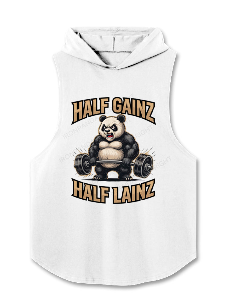 HALF GAINZ HALF LAINZ Hooded Tank