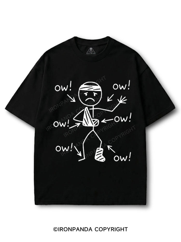 Funny Meme Ow Ow Ow Everything Hurts COTTON PUMP COVER