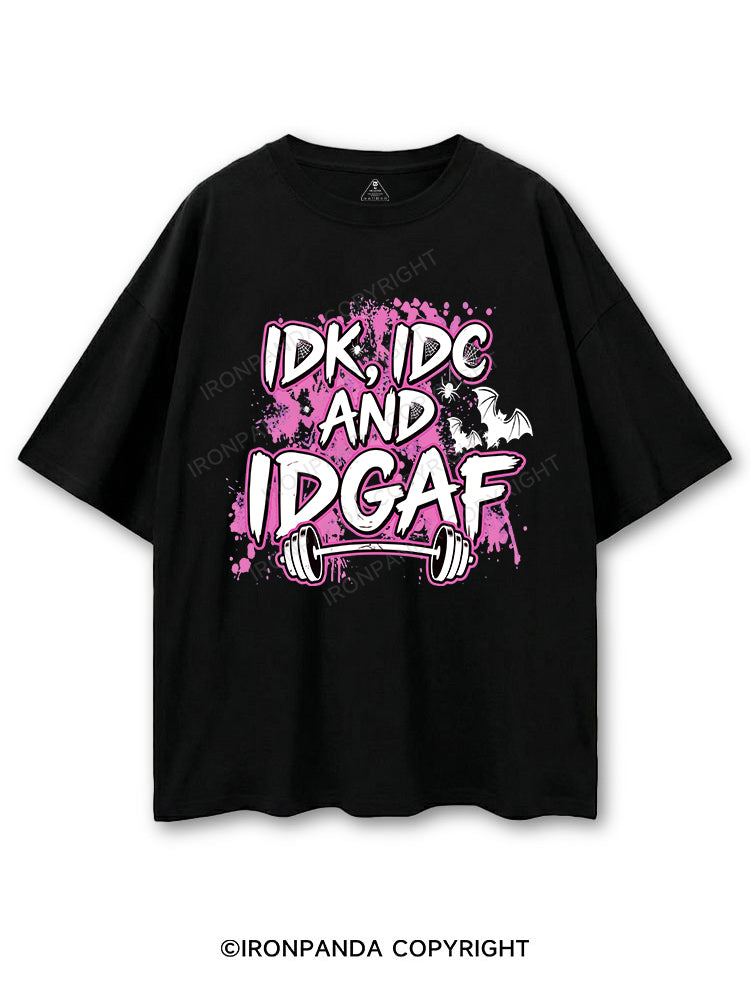 IDK, IDC AND IDGAF COTTON PUMP COVER