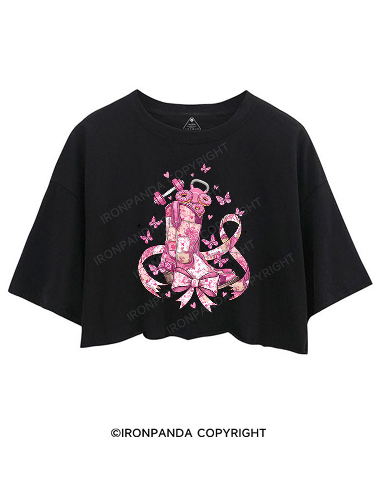 Pink Power Ride  CROP TOPS