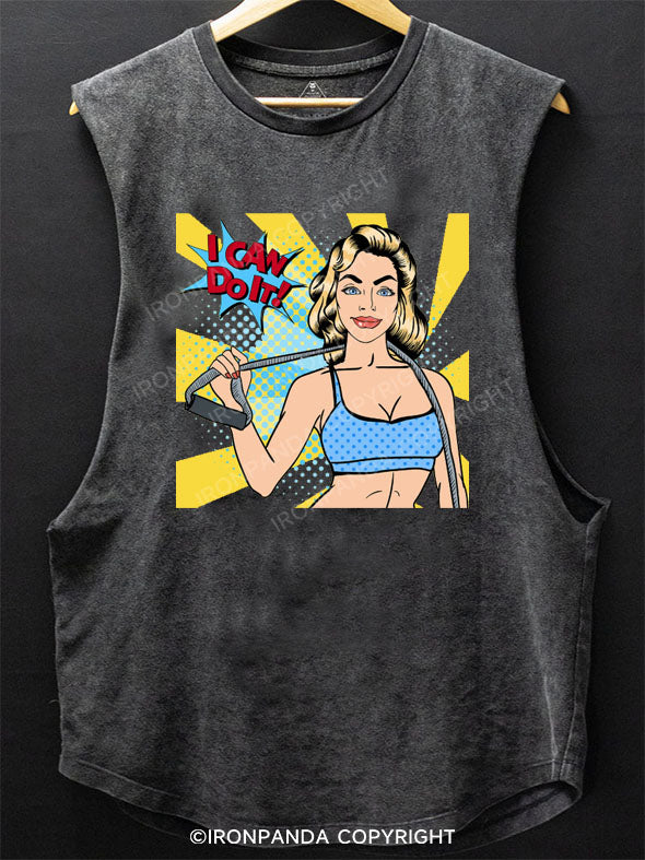 Athletic Woman SCOOP BOTTOM COTTON TANK