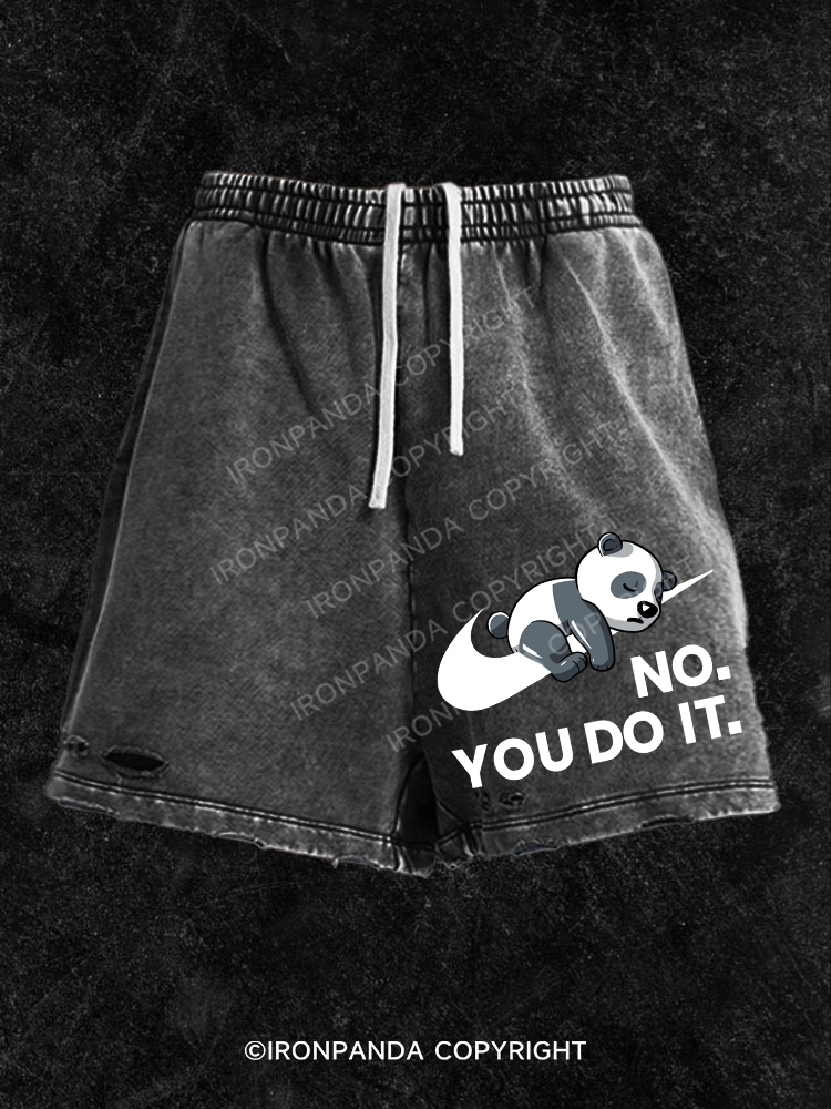 No. You do it Washed Gym Shorts
