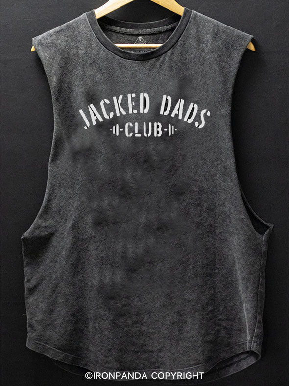 Jacked Dads Club Scoop Bottom Cotton Tank