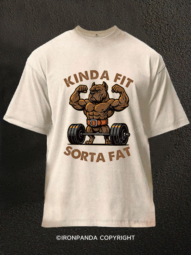 KINDA FIT SORTA FAT Washed Gym Shirt