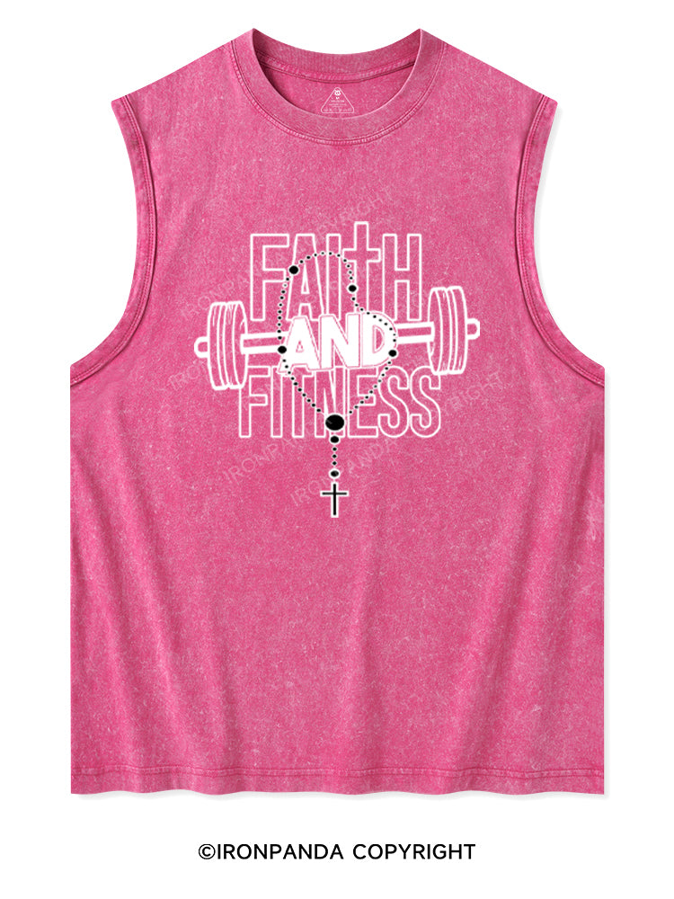 FAITH AND FITNESS Washed Tank