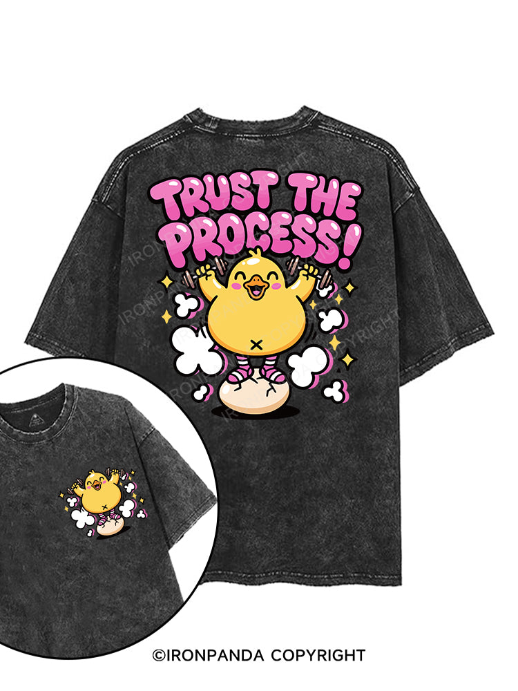 TRUST THE PROCESS printed Gym Shirt
