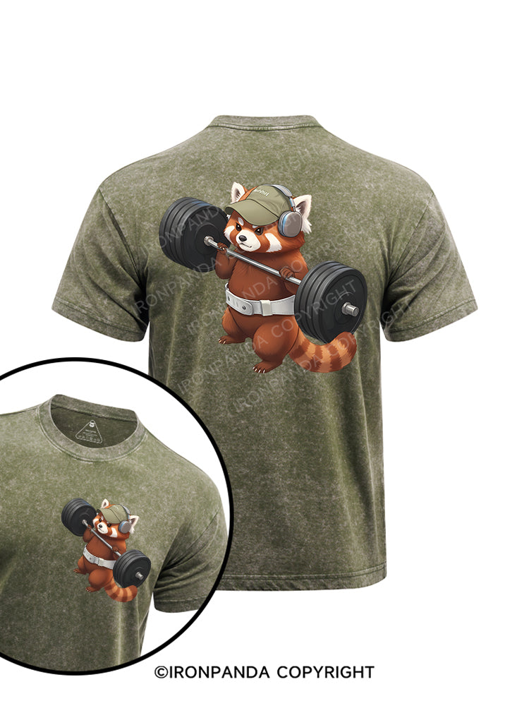 Liftcoon printed Washed Gym Shirt