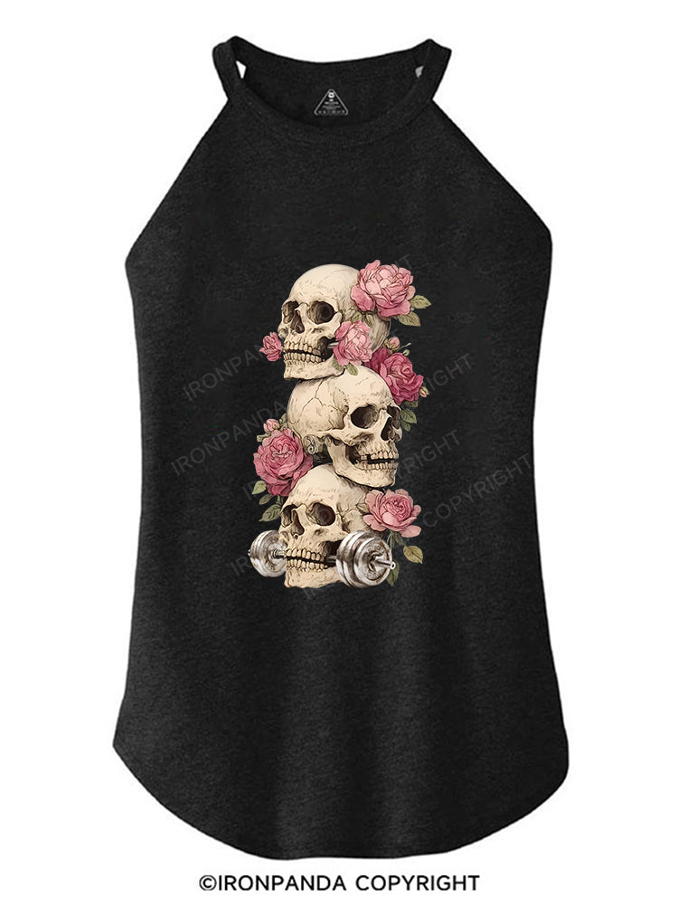 Deathly Bloom TRI ROCKER COTTON TANK