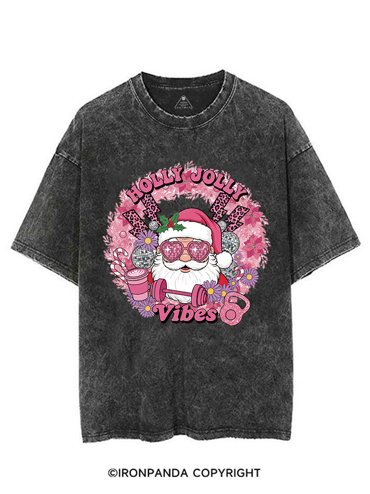 HOLLY JOLLY Vibes VINTAGE GYM SHIRT