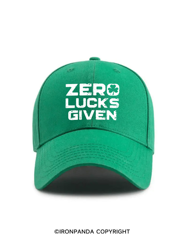 zero lucks given St. Patrick's Day cap