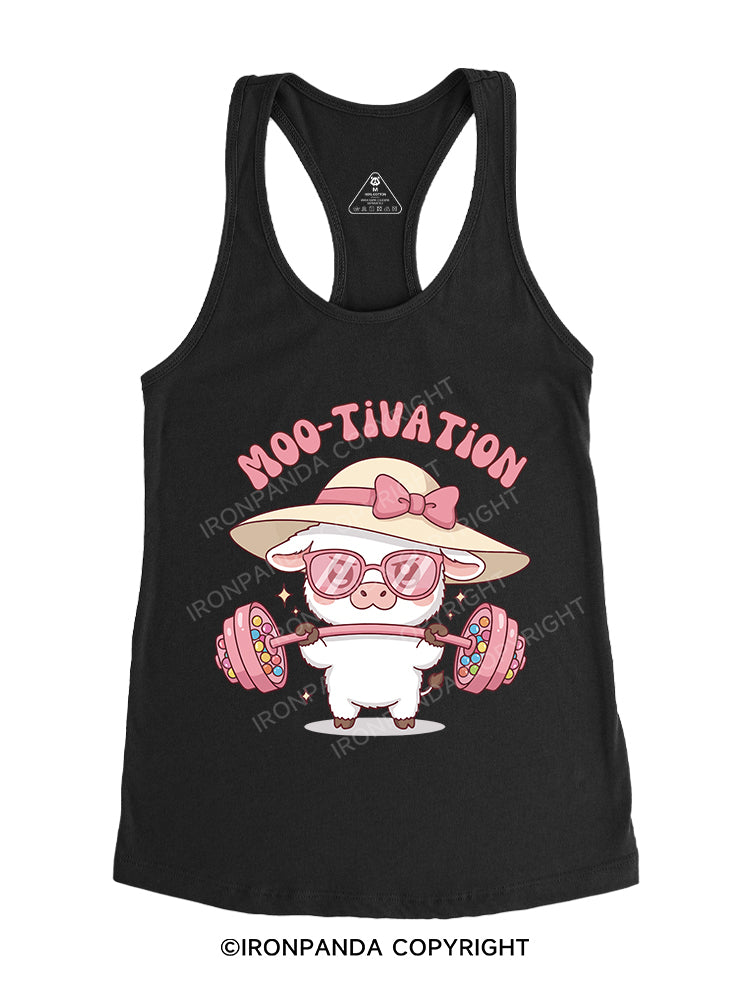 Moo-tivation Gym Racerback Tank