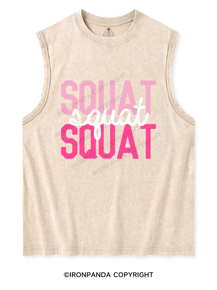 SQUAT SQUAT SQUAT Washed Tank